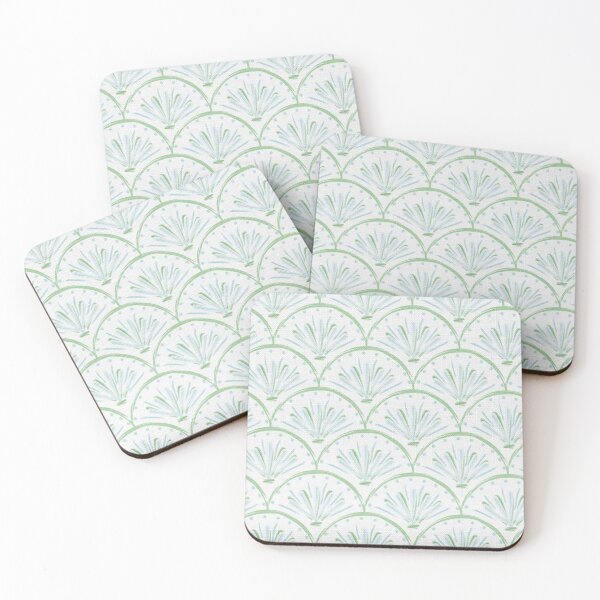 Item preview, Blue & Green Scallops designed and sold by Sweet Lemon.