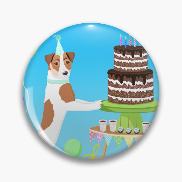 Item preview, Happy Birthday Jack Russell Terrier at Birthday Party designed and sold by daphsam.