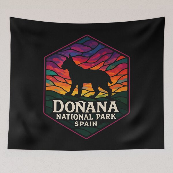 Item preview, Donana National Park Spain Stained Glass Travel designed and sold by TomFrontierArt.