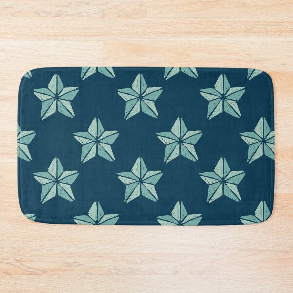 Item preview, 3D Geometric Star Pattern | Navy Teal Seamless Modern Scandinavian  designed and sold by Dino-Lune.