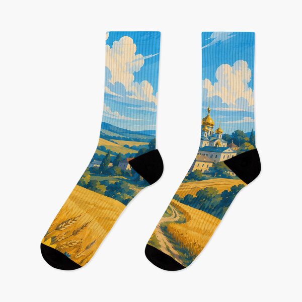 Item preview, Ukraine Illustration Travel Art Vintage designed and sold by KrisSidDesigns.