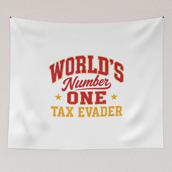 Item preview, World's Number One Tax Evader Funny Retro Vintage Humor Design designed and sold by MemesCreate1.