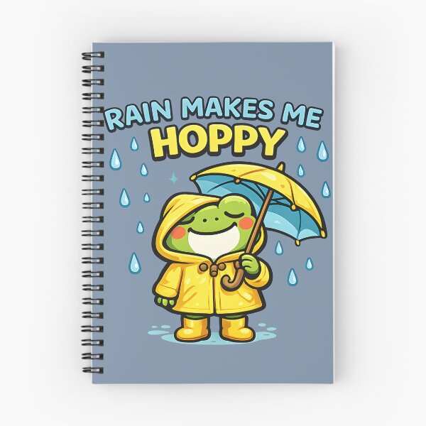 Item preview, Rain Makes Me Hoppy Cute Rainy Day Frog Sticker  Funny Frog Umbrella Rain Lover Design designed and sold by  Artistry in Motion by MADsrecreation.