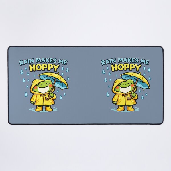 Item preview, Rain Makes Me Hoppy Cute Rainy Day Frog Sticker  Funny Frog Umbrella Rain Lover Design designed and sold by  Artistry in Motion by MADsrecreation.