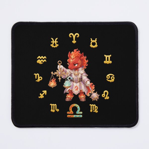 Item preview, Chinese Zodiac & Constellation - Horse & Libra (Cute Version Series) designed and sold by BlackBullWarrior.