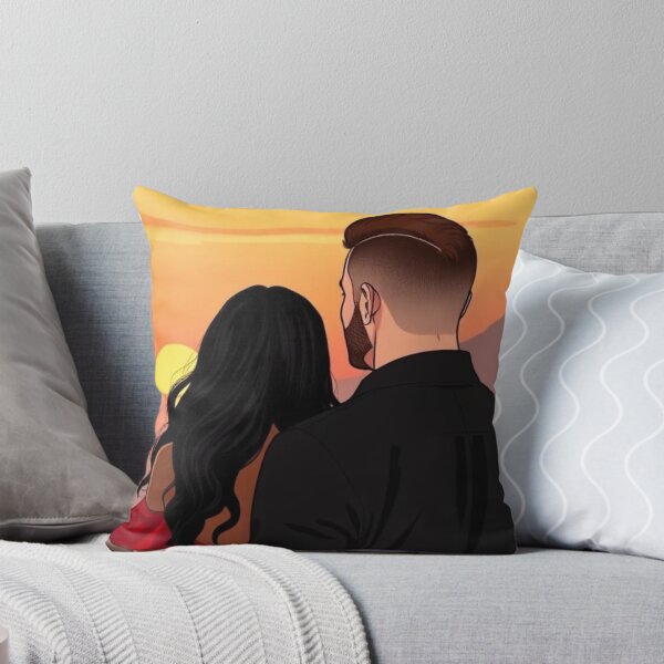 Item preview, Sunset Love Couple Illustration designed and sold by     Pink Chaos Club.