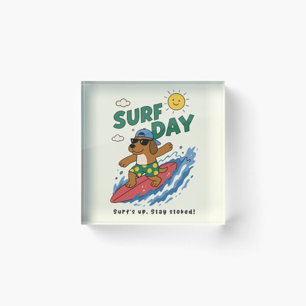 Item preview, Funny Dog Surfing Surf Day Beach Summer Boys Girls Kids designed and sold by rafaeltto.