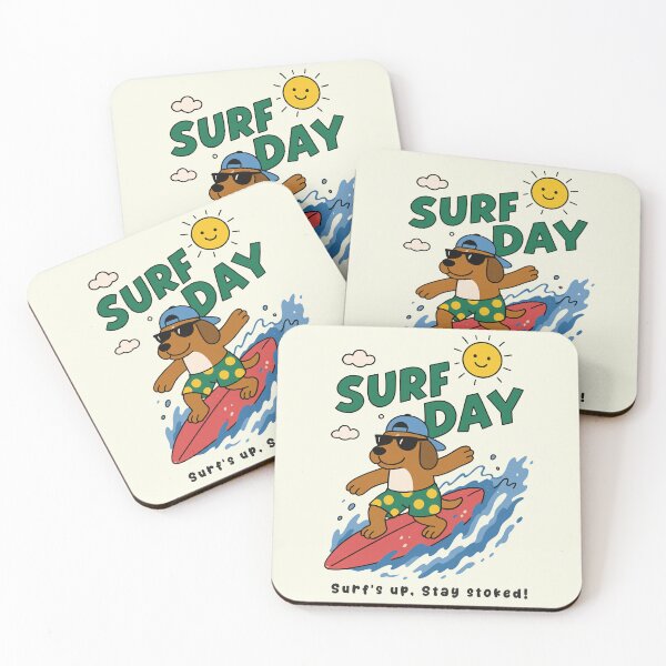 Item preview, Funny Dog Surfing Surf Day Beach Summer Boys Girls Kids designed and sold by rafaeltto.