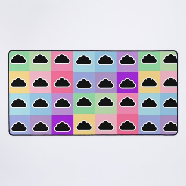 Item preview, Colorful patchwork with black clouds designed and sold by uunaa.