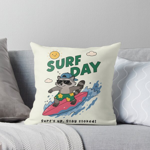 Item preview, Funny Raccoon Surfing Surf Day Beach Summer Boys Girls Kids designed and sold by rafaeltto.