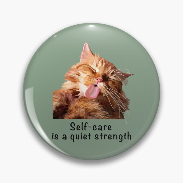 Item preview, Ginger cat self-care is a quiet strength. Proceeds go to animal charities rescues designed and sold by AnimalFriends1.