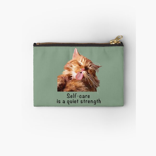 Item preview, Ginger cat self-care is a quiet strength. Proceeds go to animal charities rescues designed and sold by AnimalFriends1.