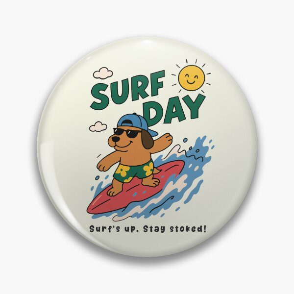 Item preview, Funny Dog Surfing Surf Day Beach Summer Boys Girls Kids designed and sold by rafaeltto.