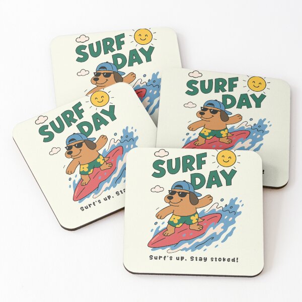 Item preview, Funny Dog Surfing Surf Day Beach Summer Boys Girls Kids designed and sold by rafaeltto.