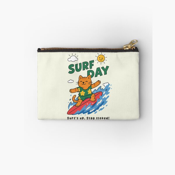 Item preview, Funny Orange Cat Surfing Surf Day Beach Summer Boys Girls Kids designed and sold by rafaeltto.