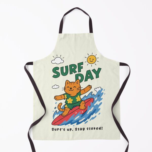 Item preview, Funny Orange Cat Surfing Surf Day Beach Summer Boys Girls Kids designed and sold by rafaeltto.