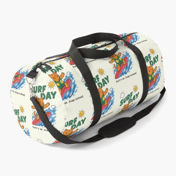 Item preview, Funny Orange Cat Surfing Surf Day Beach Summer Boys Girls Kids designed and sold by rafaeltto.