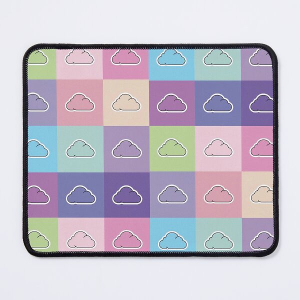 Item preview, Colorful patchwork with clouds designed and sold by uunaa.
