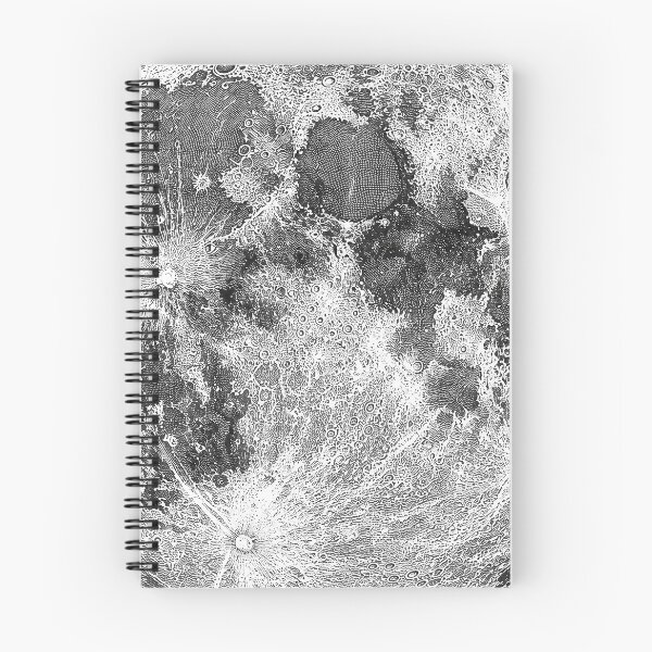 Item preview, Detailed Full Moon Surface Art | Lunar Craters Space Illustration designed and sold by athanasioungr.