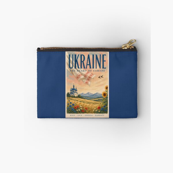 Item preview, Ukraine Ukrainian Landscape Illustration Travel Art Vintage designed and sold by KrisSidDesigns.