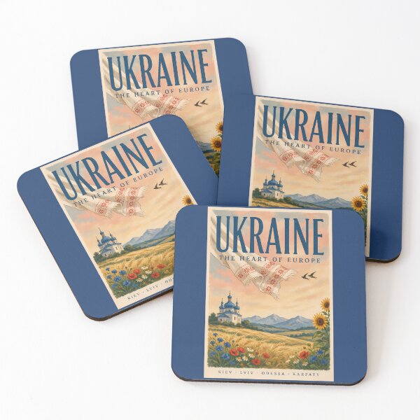 Item preview, Ukraine Ukrainian Landscape Illustration Travel Art Vintage designed and sold by KrisSidDesigns.