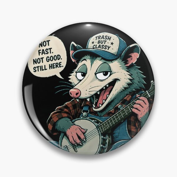 Item preview, Trash But Classy Possum Banjo Player – Funny Hillbilly Country Music Vintage Design designed and sold by PatysArt.