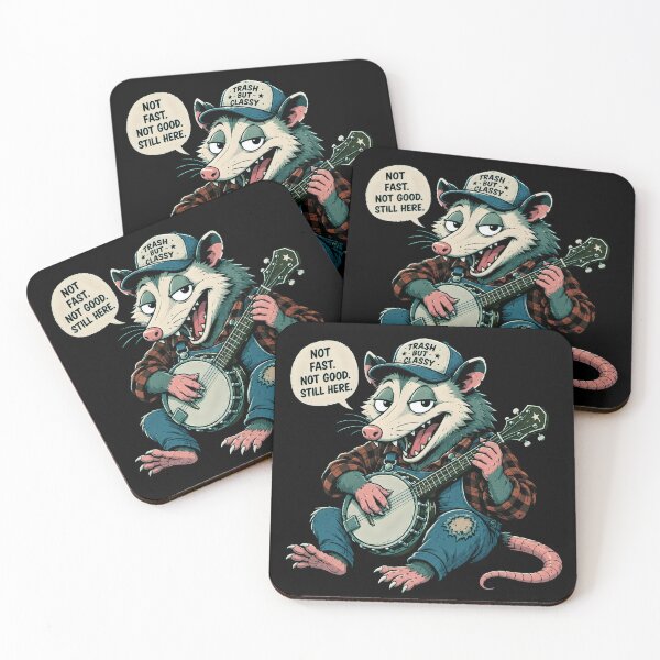 Item preview, Trash But Classy Possum Banjo Player – Funny Hillbilly Country Music Vintage Design designed and sold by PatysArt.