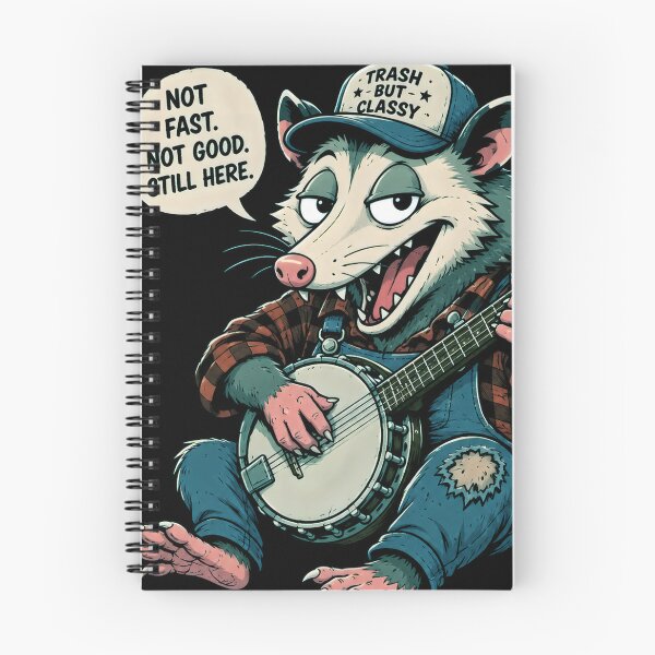 Item preview, Trash But Classy Possum Banjo Player – Funny Hillbilly Country Music Vintage Design designed and sold by PatysArt.