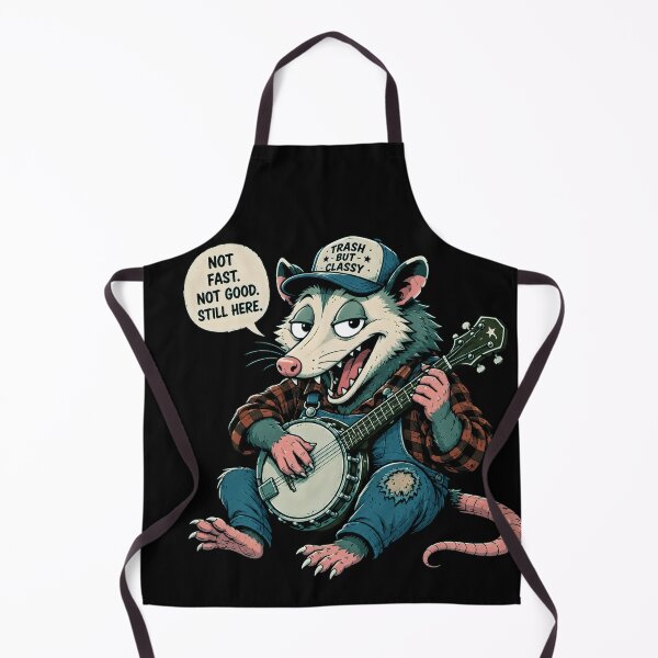 Item preview, Trash But Classy Possum Banjo Player – Funny Hillbilly Country Music Vintage Design designed and sold by PatysArt.