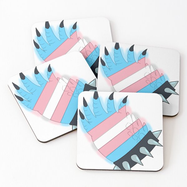 Item preview, Trans Pride Punk Paw- Crocodile designed and sold by JinxyZilla.