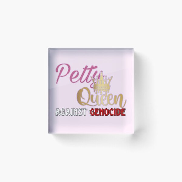Item preview, Petty Queen Against Genocide WordArt Charlotte Dobre Fanart designed and sold by feardeargcrafts.