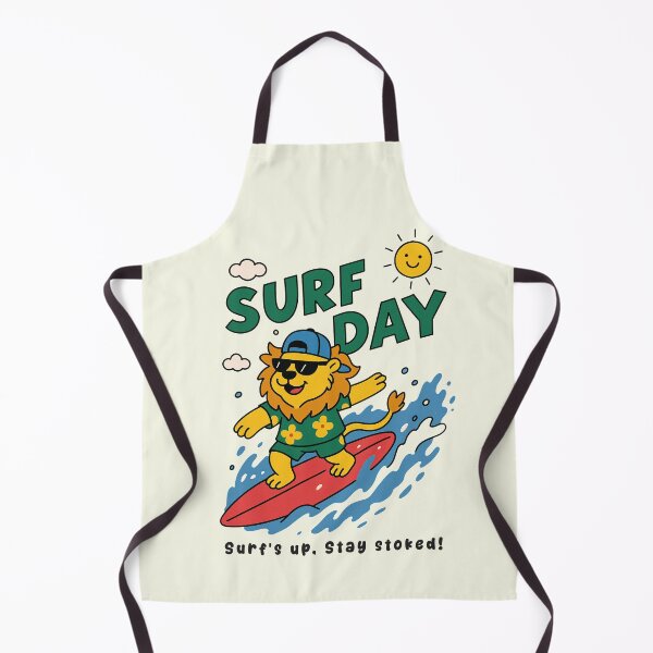 Item preview, Funny Lion Surfing Surf Day Beach Summer Boys Girls Kids designed and sold by rafaeltto.