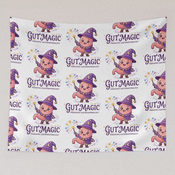 Item preview, Copy of Gut Magic Wizard Stomach - Cute Gastro Pediatric Clinic Art designed and sold by fit-and-fine26.