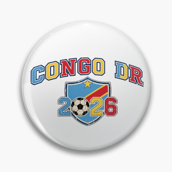 Item preview, Congo DR 2026 World Soccer Retro Crest designed and sold by Saq2000.