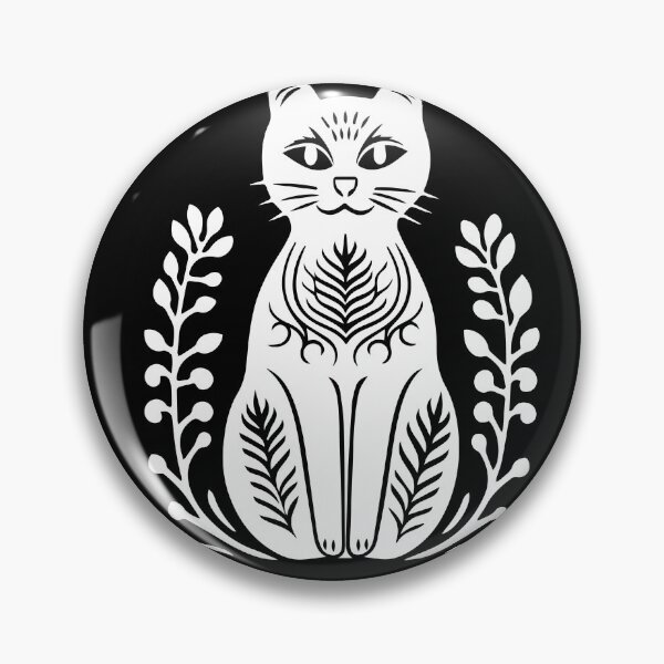Item preview, Mystical folk art cat  designed and sold by FloreizaArt.