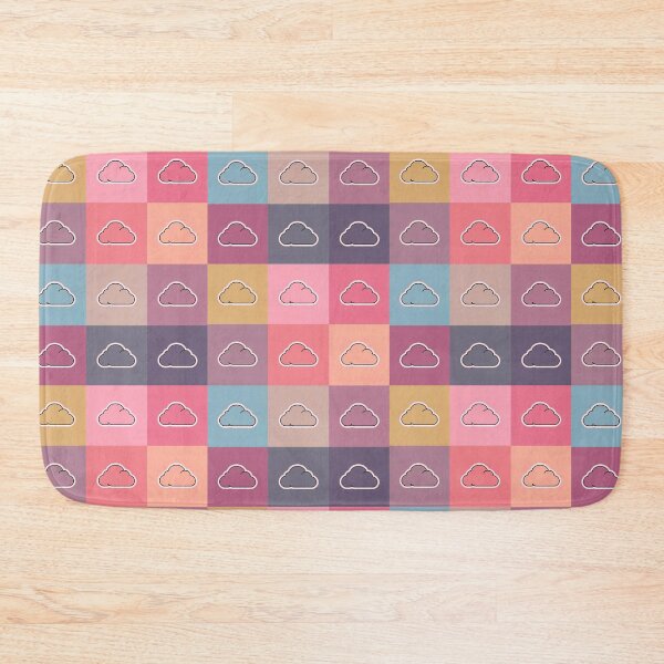 Item preview, Pink patchwork with clouds designed and sold by uunaa.