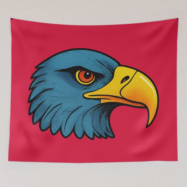 Item preview, Mod Nature Art No.12: Retro Pop Art Eagle Head designed and sold by NO BEAVER NO PUNK.