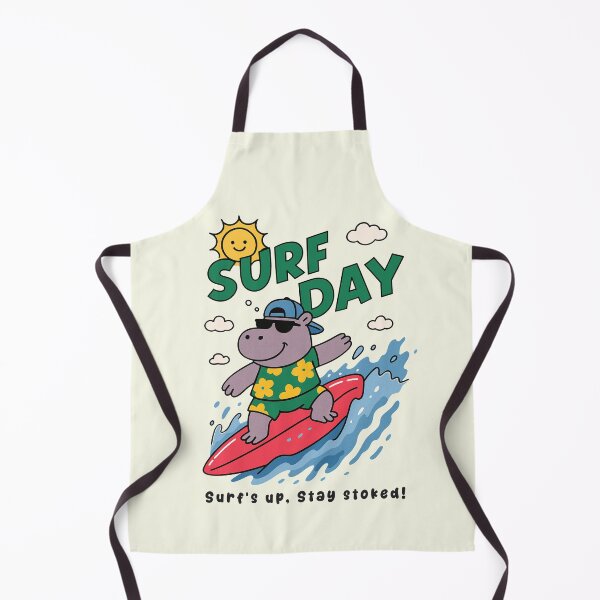 Item preview, Funny Hippopotamus Surfing Surf Day Beach Summer Boys Girls Kids designed and sold by rafaeltto.