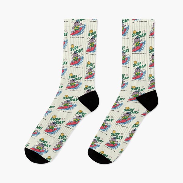 Item preview, Funny Hippopotamus Surfing Surf Day Beach Summer Boys Girls Kids designed and sold by rafaeltto.