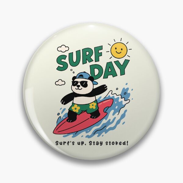 Item preview, Funny Panda Surfing Surf Day Beach Summer Boys Girls Kids designed and sold by rafaeltto.