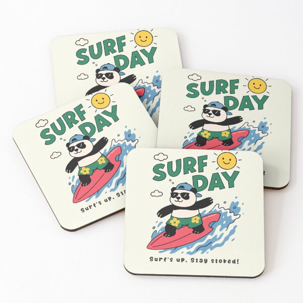 Item preview, Funny Panda Surfing Surf Day Beach Summer Boys Girls Kids designed and sold by rafaeltto.
