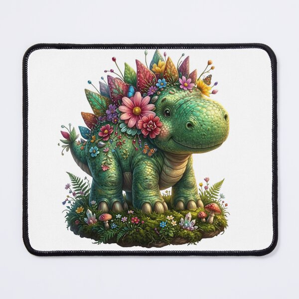 Item preview, Cottagecore Flower Crown Cute Dinosaur designed and sold by Sovereign Supply Co..