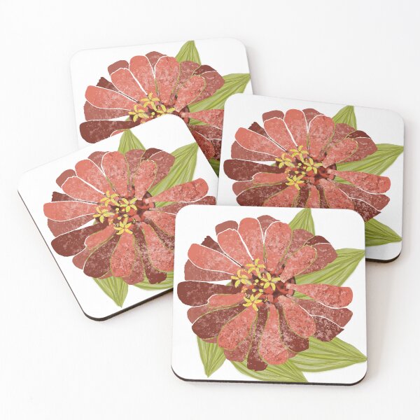 Item preview, Zinnia Garden Flower, Study Botanical From my Mom's Garden designed and sold by altastudio.