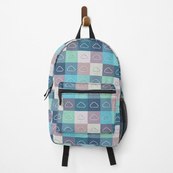 Item preview, Blue patchwork with clouds designed and sold by uunaa.