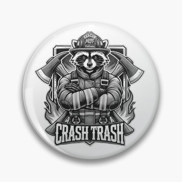 Item preview, Crash Trash Gray Scale designed and sold by JKBprints.