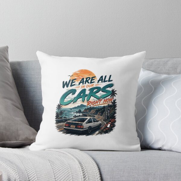 Item preview, We Are All In Our Cars Right Now – Coastal Drive JDM Retro Road Trip T-Shirt designed and sold by FantasyFlicker.