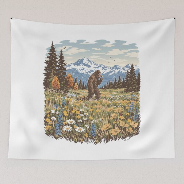 Item preview, Vintage Sasquatch, Funny Cryptid designed and sold by toongstudio.