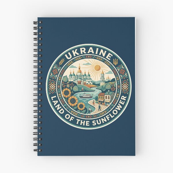 Item preview, Ukraine Illustration Travel Art Badge designed and sold by KrisSidDesigns.