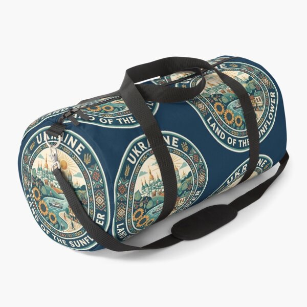 Item preview, Ukraine Illustration Travel Art Badge designed and sold by KrisSidDesigns.