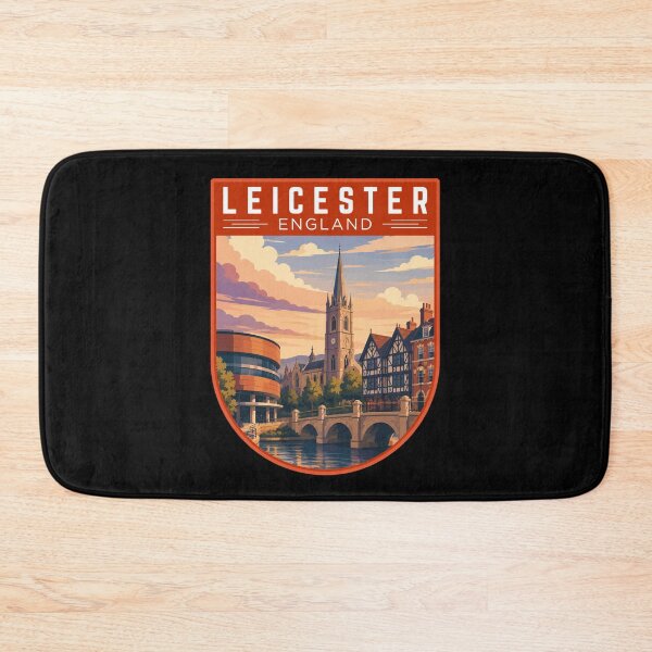 Item preview, Leicester (East Midlands) England, Vintage Travel Art Badge designed and sold by MaateoDesign.